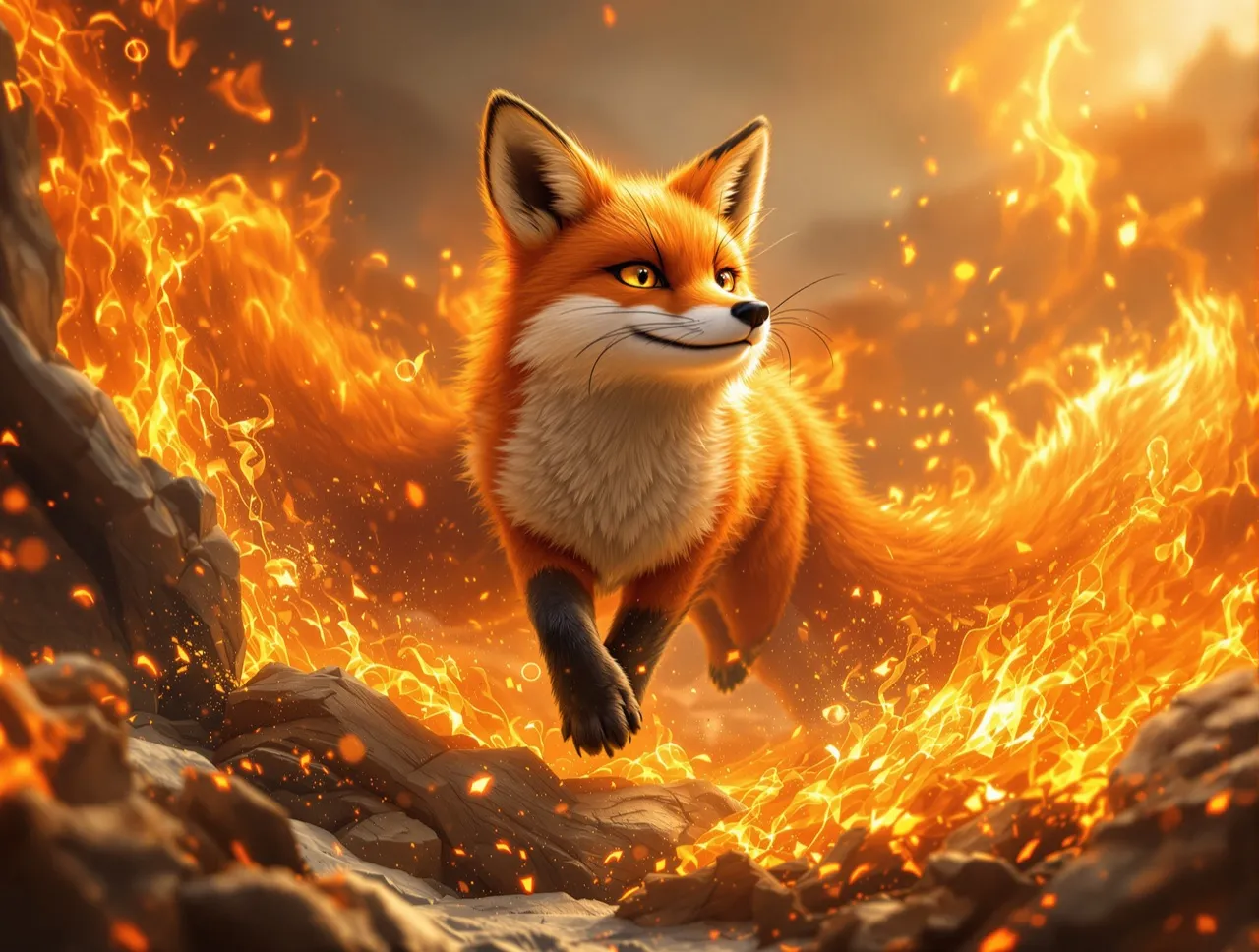 Foxfire, a Ember Red Fox
