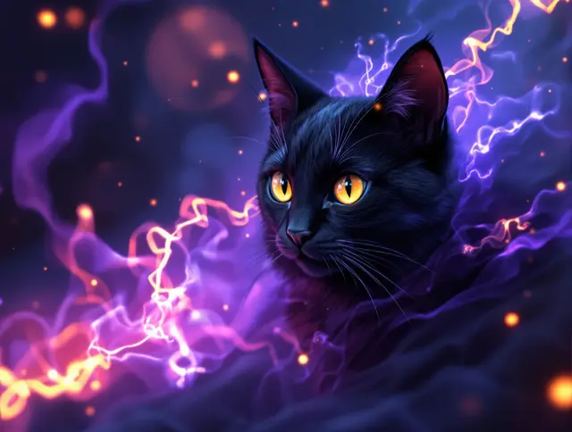 Shade Black Cat card art