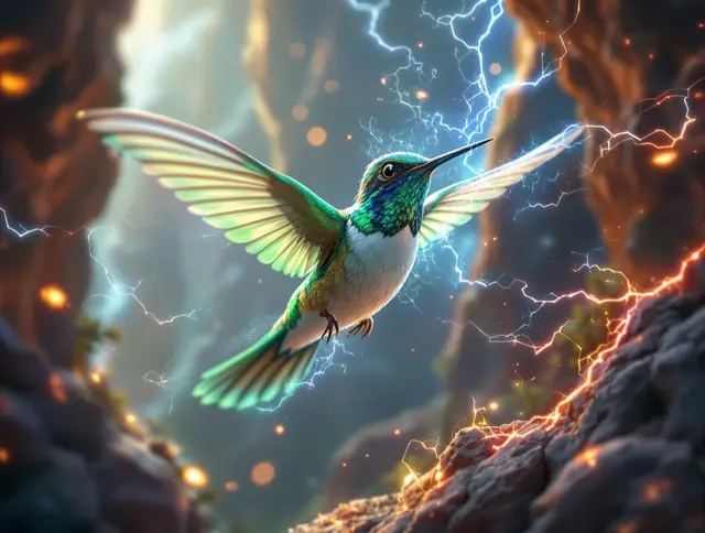 Spark Hummingbird card art