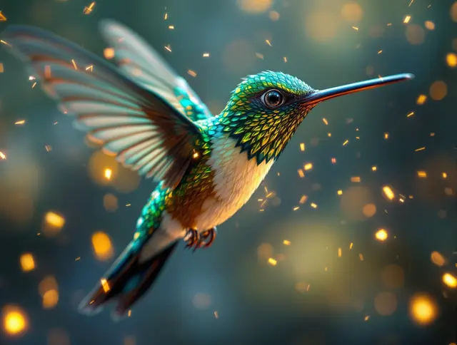 Spark Hummingbird card art