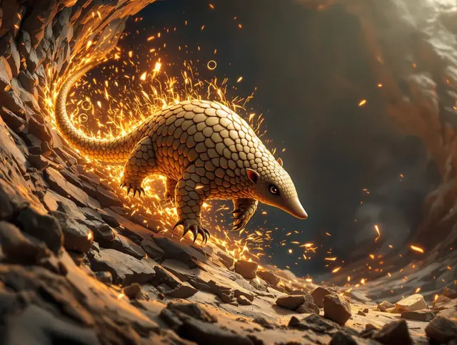 Stone Pangolin card art