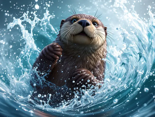 Tide Sea Otter card art